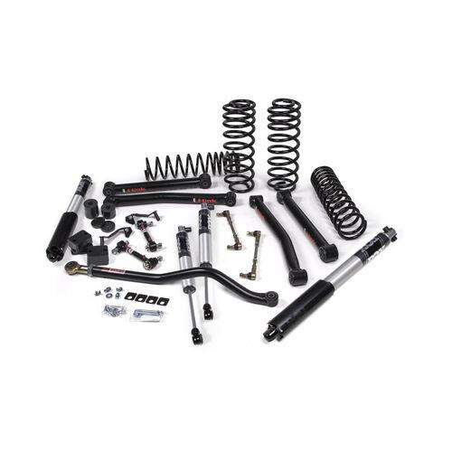JKS Manufacturing 2018-2024 Jeep Wrangler JL J-Konnect 2.5 Inch Lift Kit 4 Door w/Fox 2.5 Performance Series Shocks HD Rate Coils JSPEC JSPEC122PS 