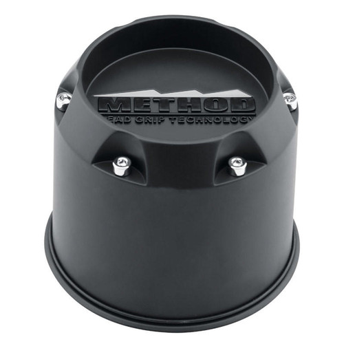 Method Wheels Method Cap T080 - 130.8mm - Black - 2 Piece - Push Thru 