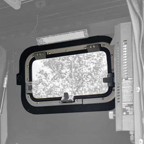 Alu-Cab Canopy Camper Small Side Door Window w/ Lewmar #5 Portlight