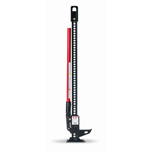 Hi-Lift Jack 48 in Cast & Steel Model, 7000 lb. Capacity. Black Jack with a Red Handle. 