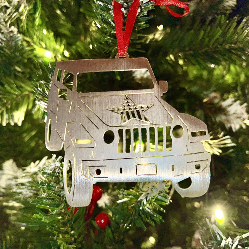 Rock Slide Engineering Jeep Christmas Tree Ornament  