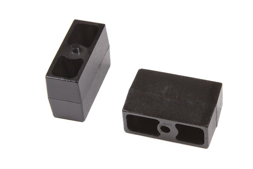 BDS Suspension Rear Lift Blocks - 9/16 in Pin - Cast Iron | 4 Inch Lift | Universal Fitment 