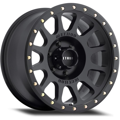Method MR305 NV 16x8 0mm Offset 8x6.5 130.81mm CB Matte Black Wheel