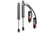 BDS Suspension FOX 2.5 Rear Shocks w/ DSC Reservoir Adjuster | 2.5-4 Inch Lift | Performance Elite Series | Chevy Silverado and GMC Sierra 1500 (19-26) 