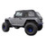 Black Sailcloth Bowless Soft Top w/ Tinted Windows for JK Wrangler w/ 2 Door