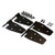 Black Door Hinge Set for Jeep YJ Wrangler w/ Half Doors & TJ Wrangler; 4 Hinges