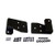 Black Mirror Relocation Brackets for 03-06 Jeep TJ Wrangler