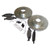 Front Performance Brake Kit for Jeep WJ, WG, Drilled & Slotted Rotors & Hardware
