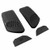 S B Products Jeep Air Hood Scoops for 18-22 Wrangler JL Rubicon 2.0L, 3.6L, 20-22 Jeep Gladiator 3.6L Scoops Only Kit S&B 