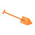 GP Factor CS-1 Camp Shovel - One Piece - Orange 