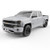 EGR 14+ Chev Silverado 5ft Bed Bolt-On Look Color Match Fender Flares - Set - Summit White