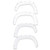  EGR 2017 Ford Super Duty Bolt-On Look Color Match Fender Flares - Set - Oxford White 