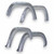  EGR 16+ Toyota Tacoma w/Mudflap Bolt-On Look Color Match Fender Flares - Set - Silver Sky 