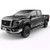  EGR 16+ Nissan Titan XD Bolt-On Look Color Match Fender Flares - Set - Black Metallic 