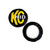 KC HiLiTES KC Hilites 8 in Light Cover - Soft Vinyl - Pair - Black w/ Yellow KC HID Logo K135818 