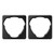 KC HiLiTES Square Universal Shrouds for FLEX ERA? 3 Lights - Pair K137469 