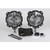 KC HiLiTES KC Hilites 6 in Pro6 Gravity LED - Infinity Ring - 2-Light System - 20W Wide-40 Beam K1391305 