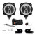 KC HiLiTES KC Hilites 6 in Pro6 Gravity LED - Pillar Mount - 2-Light System - 20W Spot Beam - for 18-20 Jeep JL K1397111 