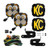 KC HiLiTES KC Hilites FLEX ERA 4 - 2-Light System - Pillar Mount - 80W Combo Beam - for 18-21 Jeep JL / JT K1397141 