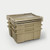 DECKED Payloader 32 - D-co bin with snap on lid - one - all tan 