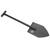 GP Factor CS-1 Camp Shovel - One Piece - Textured Black 