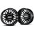DDC Wheels Dually Wheels Aftermath Black/Mill 22x8.25 8x200 SS Fronts For 05-23 Ford F-350 11-14 F-450 DDC Wheels 