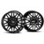 DDC Wheels Dually Wheels Aftermath Black/Mill 22x8.25 8x200 SS Fronts 19-23 Dodge Ram 3500 DDC Wheels 