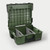 DECKED Halfrack 32 - D-co Case - Ranger Green with black latches 