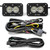 Baja Designs S2 Pro Black Flush Mount LED Light Pod Reverse Kit (Wide Cornering; Clear) 