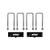 Pair of Rear Lift Blocks + Hardware LB81-82-007-02-02