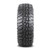 Asymmetrical tread pattern reduces noise, improves handling and ride