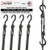 Perfect Bungee 36" Adjust-A-Strap- Black (4 Pack) 