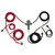 Brushless Twin Motor Onboard 12V Air Compressor + Mutli Tire Inflate Kit + Air Deflator Bundle