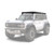 Ford Bronco 4Door w/Hard Top (U725) Slimline 3 Roof Rack Kit KRFB100T