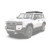 Front Runner Toyota Land Cruiser 250 Prado 3/4 Slimline 3 Roof Rack Kit KRTL100T 