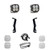 Baja Designs XL80 A-Pillar Kit - '21-22 1500 TRX (Driving/Combo; Clear) 