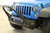  Rock Hard 4x4 Patriot Series Grille Width "Stubby" Stinger Front Bumper w/Lowered Winch Plate w/o Fog Lights for Jeep Wrangler JK 2007 - 2018 [RH-5008] 