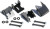  Rock Hard 4x4 Bolt-On Front and Rear Lower Control Arm Skid Plates for Jeep Wrangler JK 2/4DR 2007 - 2018 [RH-9032] 