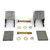 Clayton Off Road Jeep Heavy Duty Front Lower Control Arm Brackets 1984-2006 TJ/LJ/XJ/ZJ Clayton Off Road 
