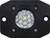 Ignite LED Light, Diffused Lens, Flush Mount, Black Housing, Single