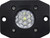 Ignite LED Light, Diffused Lens, Flush Mount, Black Housing, Single