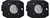 Ignite Back-Up Kit, Diffused Lens, Flush Mount, Black Housing, Pair