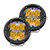 360-Series 4 Inch Off-Road LED Light, Spot Beam, Amber Backlight, Pair