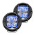 360-Series 4 Inch Off-Road LED Light, Spot Beam, Blue Backlight, Pair