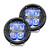 360-Series 4 Inch Off-Road LED Light, Spot Beam, Blue Backlight, Pair