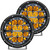 360-Series 6 Inch Off-Road LED Light, Spot Beam, Amber Backlight, Pair