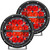 360-Series 6 Inch Off-Road LED Light, Spot Beam, Red Backlight, Pair