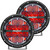 360-Series 6 Inch Off-Road LED Light, Drive Beam, Red Backlight, Pair