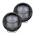 360-Series 4 Inch Round LED Off-Road Light, Diffused Lens, White Backlight, Pair
