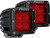 D-Series Rear Facing Light, High/Low, Red, Diffused, Surface Mount, Pair